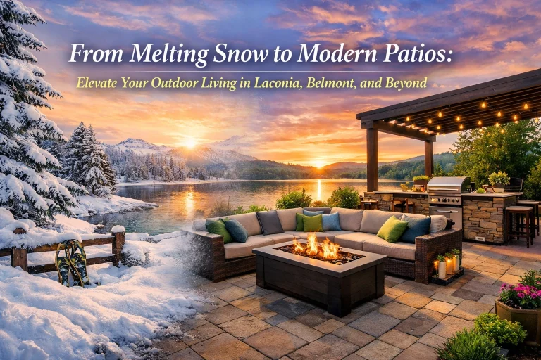 melting snow to modern patio