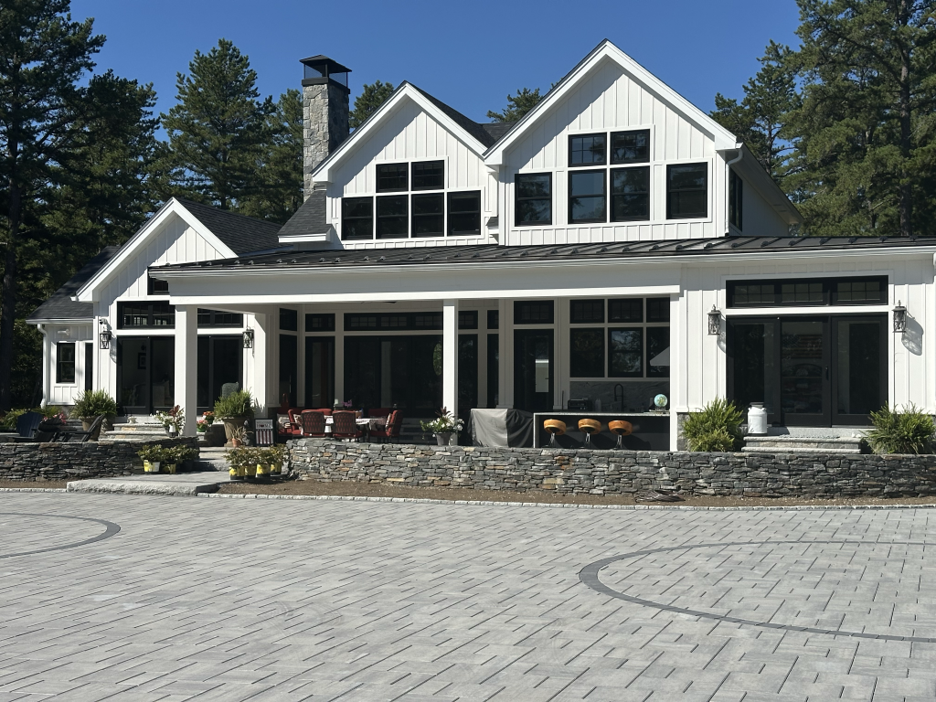 New Paver Driveway in Freedom, NH Lake Ossipee